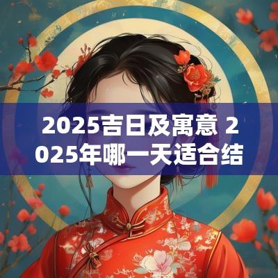2025吉日及寓意 2025年哪一天适合结婚