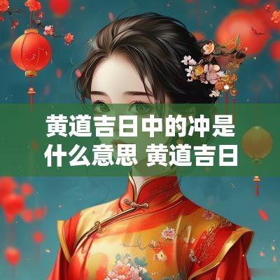 黄道吉日中的冲是什么意思 黄道吉日里的冲是什么意思