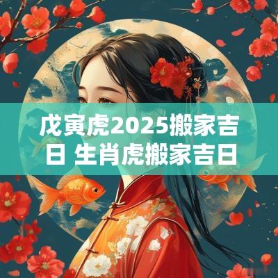 戊寅虎2025搬家吉日 生肖虎搬家吉日