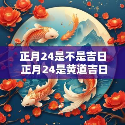 正月24是不是吉日 正月24是黄道吉日吗