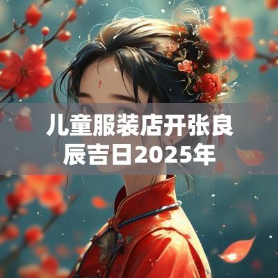 儿童服装店开张良辰吉日2025年