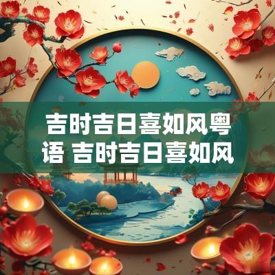 吉时吉日喜如风粤语 吉时吉日喜如风喊麦