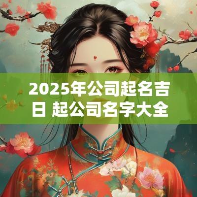 2025年公司起名吉日 起公司名字大全2015年