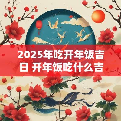 2025年吃开年饭吉日 开年饭吃什么吉利