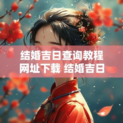 结婚吉日查询教程网址下载 结婚吉日查询2025年