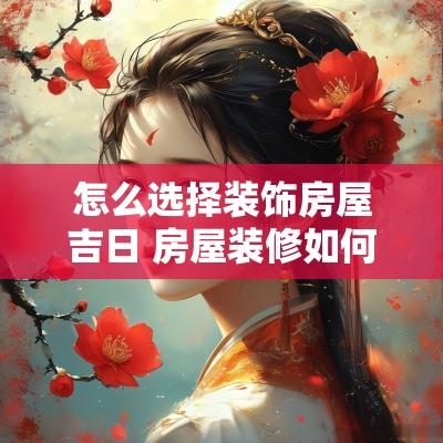 怎么选择装饰房屋吉日 房屋装修如何择日