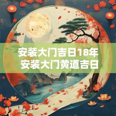 安装大门吉日18年 安装大门黄道吉日查询2025年