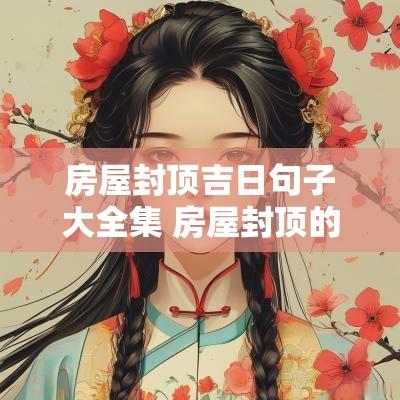 房屋封顶吉日句子大全集 房屋封顶的吉祥语