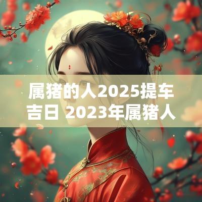 属猪的人2025提车吉日 2025年属猪人提车吉日