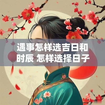 遇事怎样选吉日和时辰 怎样选择日子和时辰