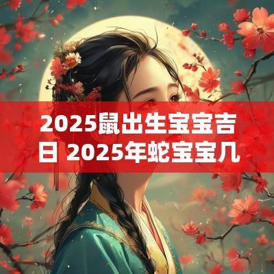 2025鼠出生宝宝吉日 2025年蛇宝宝几月出生最好命阴历