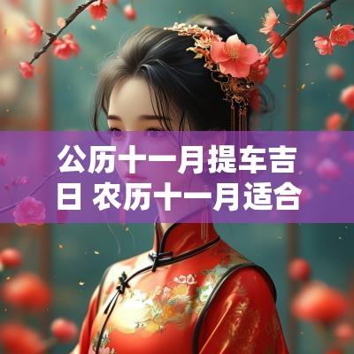公历十一月提车吉日 农历十一月适合提车的日子