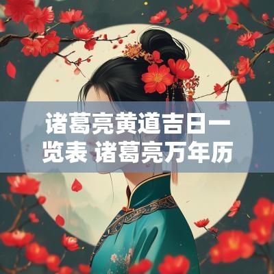 诸葛亮黄道吉日一览表 诸葛亮万年历黄道吉日