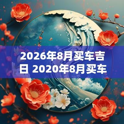 2026年8月买车吉日 2025年8月买车吉日吉时查询
