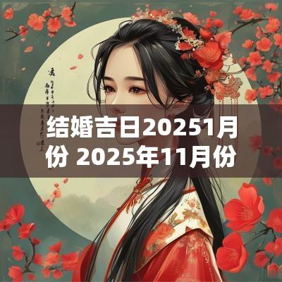结婚吉日20251月份 2025年11月份结婚黄道吉日一览表
