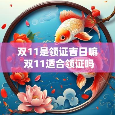 双11是领证吉日嘛 双11适合领证吗