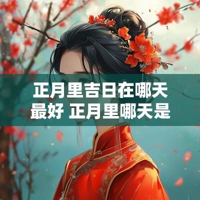 正月里吉日在哪天最好 正月里哪天是最好的吉日