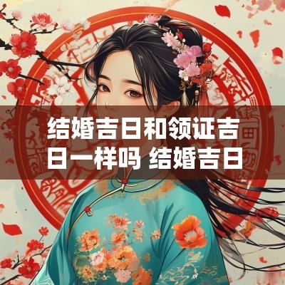 结婚吉日和领证吉日一样吗 结婚吉日和出生月份