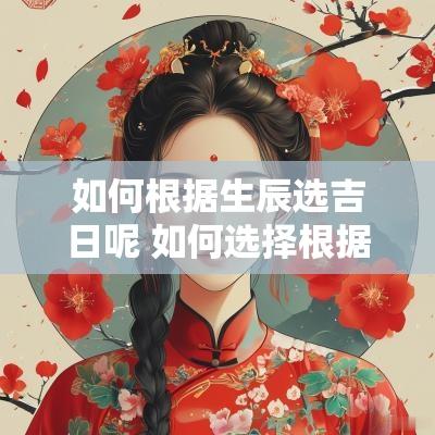 如何根据生辰选吉日呢 如何选择根据生辰选择手机号