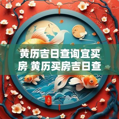 黄历吉日查询宜买房 黄历买房吉日查询2025