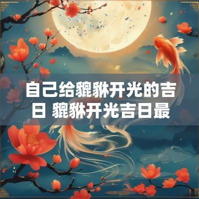 自己给貔貅开光的吉日 貔貅开光吉日最好的日期是