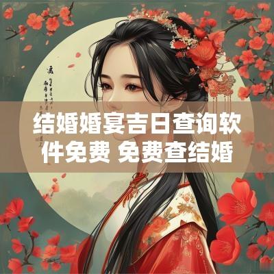 结婚婚宴吉日查询软件免费 免费查结婚吉日的方法 结婚婚宴吉日查询软件免费 免费查结婚吉日的方法
