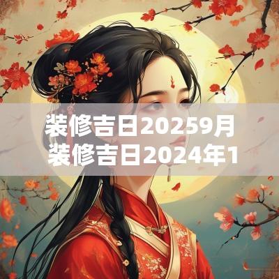 装修吉日20259月 装修吉日2025年1月