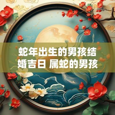蛇年出生的男孩结婚吉日 属蛇的男孩2025年结婚最好