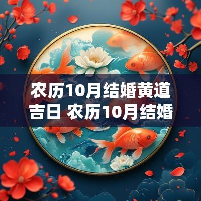 农历10月结婚黄道吉日 农历10月结婚黄道吉日有哪几天