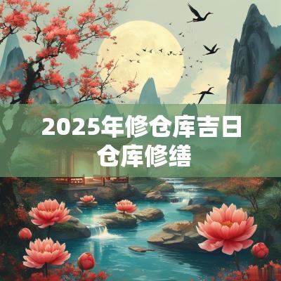 2025年修仓库吉日 仓库修缮