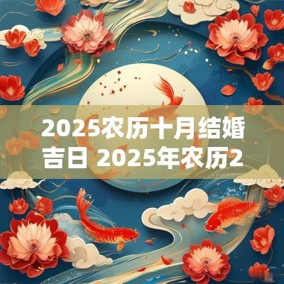 2025农历十月结婚吉日 2025年农历2月结婚黄道吉日