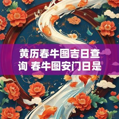黄历春牛图吉日查询 春牛图安门日是吉日吗