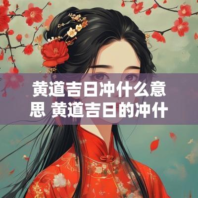 黄道吉日冲什么意思 黄道吉日的冲什么意思