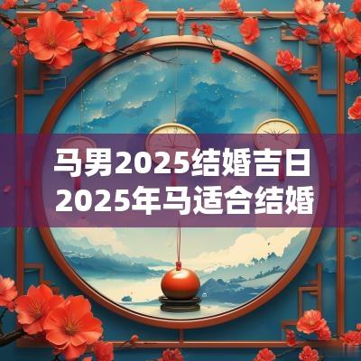 马男2025结婚吉日 2025年马适合结婚吗