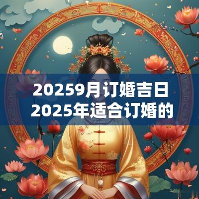 20259月订婚吉日 2025年适合订婚的日子