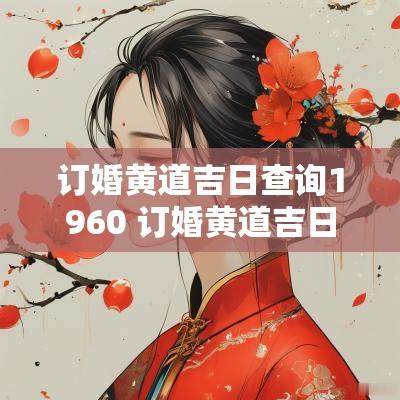 订婚黄道吉日查询1960 订婚黄道吉日查询2025