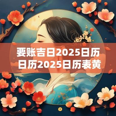 要账吉日2025日历 日历2025日历表黄道吉日