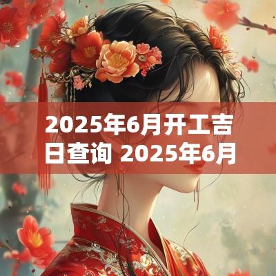 2025年6月开工吉日查询 2025年6月黄道吉日婚嫁吉日查询