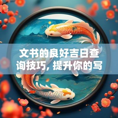 文书的良好吉日查询技巧, 提升你的写作成功率