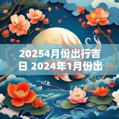 20254月份出行吉日 2025年1月份出行吉日