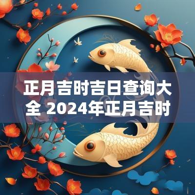 正月吉时吉日查询大全 2025年正月吉时查询