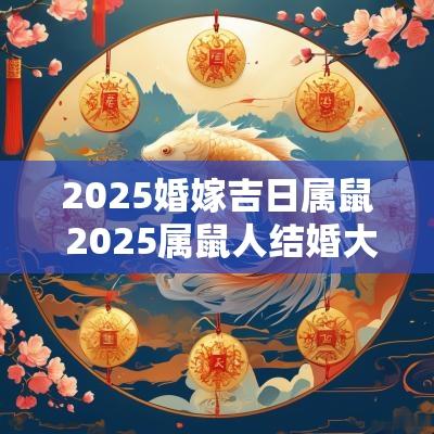 2025婚嫁吉日属鼠 2025属鼠人结婚大利月