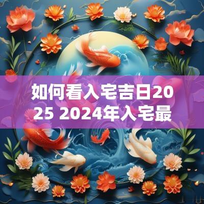 如何看入宅吉日2025 2025年入宅最旺日子需要看属相