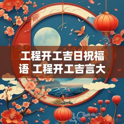 工程开工吉日祝福语 工程开工吉言大全