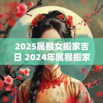 2025属猴女搬家吉日 2025年属猴搬家吉日有哪些