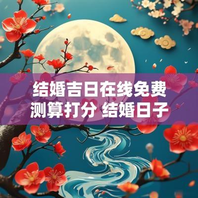 结婚吉日在线免费测算打分 结婚日子在线测算免费2025