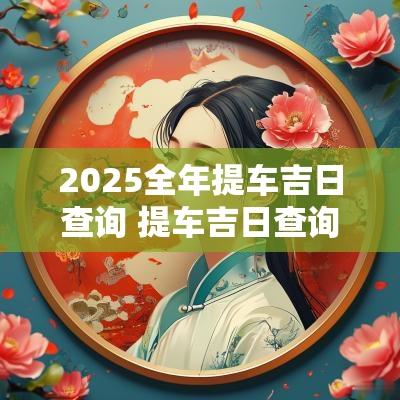 2025全年提车吉日查询 提车吉日查询2025年1月黄道吉日