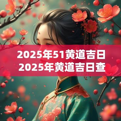2025年51黄道吉日 2025年黄道吉日查询
