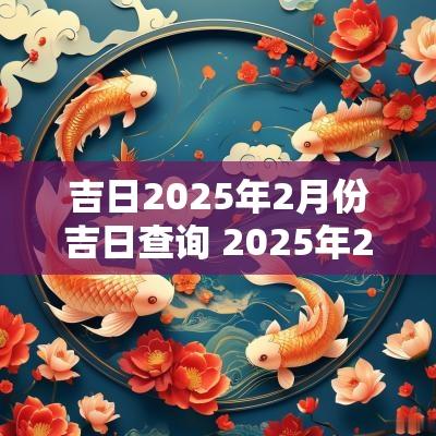 吉日2025年2月份吉日查询 2025年2年月份黄道吉日