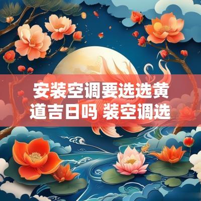 安装空调要选选黄道吉日吗 装空调选什么吉日